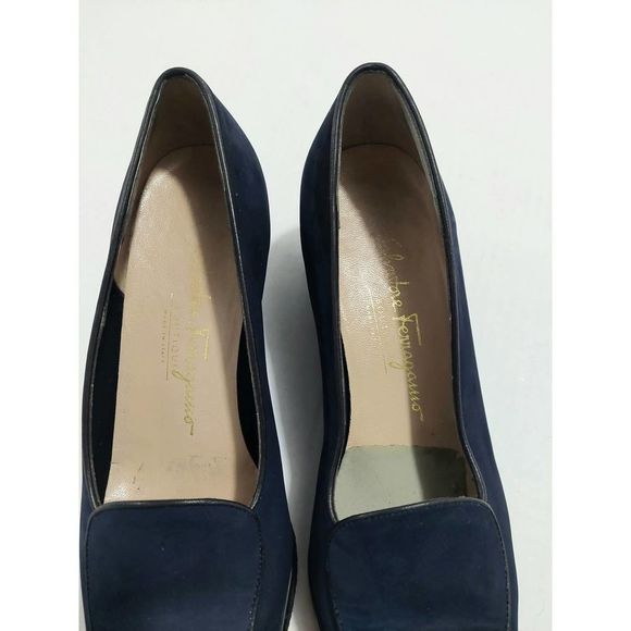 Salvatore Ferragamo shoes Loafers blue wedge - Picture 6 of 12